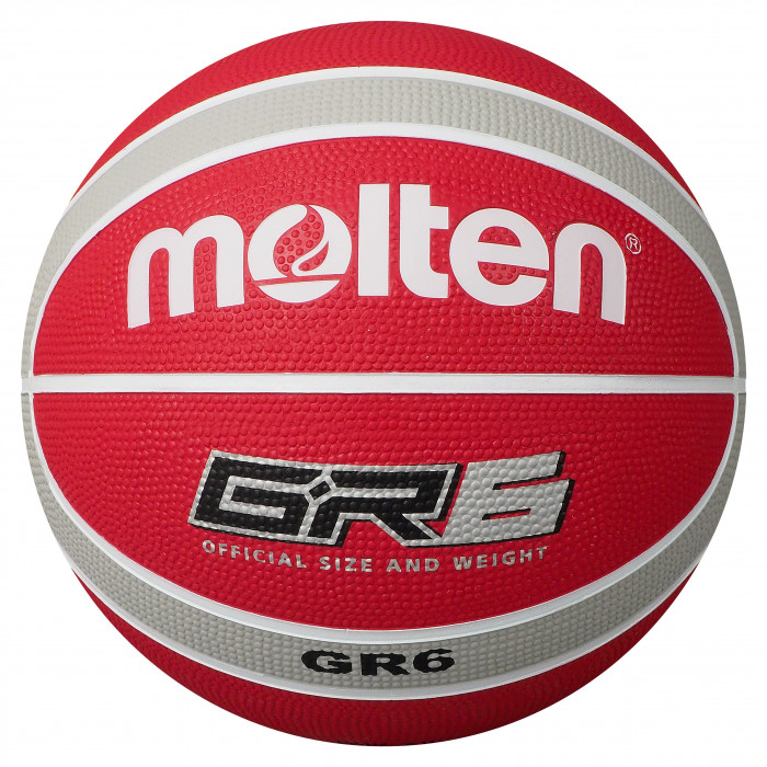 Molten BGR-WRS White Red Silver Basketball BGR6-WRS Main Front Image