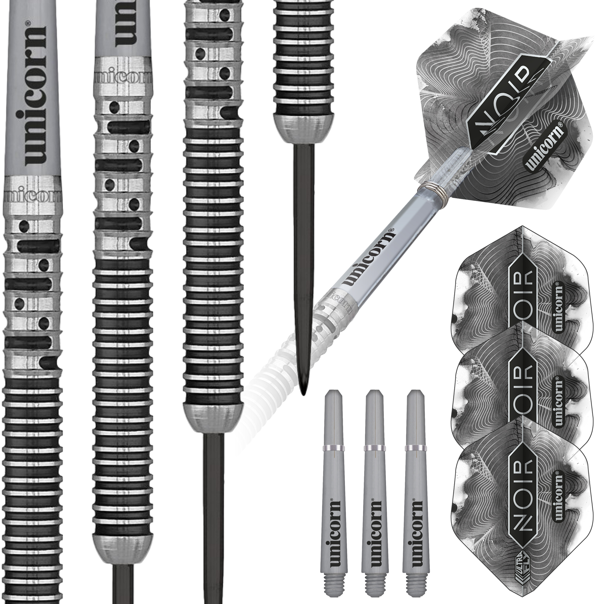 Noir Gary&nbsp;Anderson&nbsp;Phase 5&nbsp;Steel Tip Dart Set 90% Tungsten